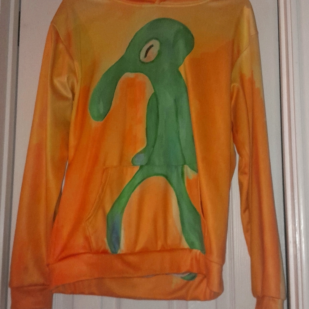 UNISEX SMALL SQUIDWARD ART HOODIE